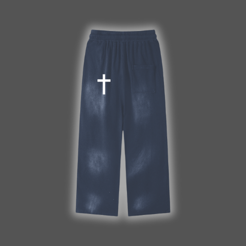Effortless Athleisure Pure Cotton Handcrafted Monkey Wash Loose fit Sweatpants