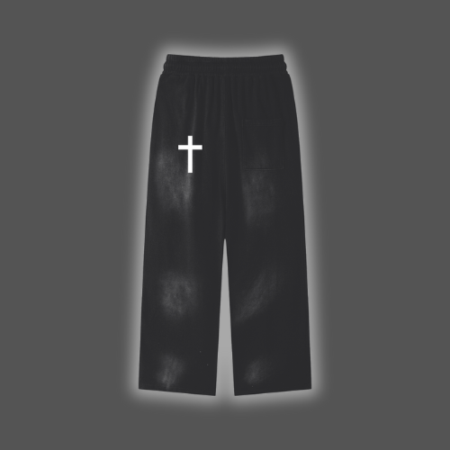 Effortless Athleisure Pure Cotton Handcrafted Monkey Wash Loose fit Sweatpants